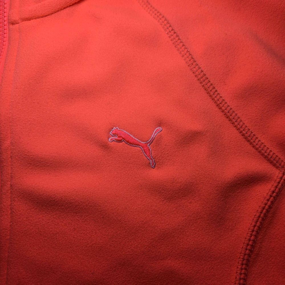Puma Women's Bright Orange Full-Zip Jacket - Picture 2 of 9